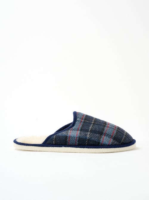 Chaussons mules mixtes tissu écossais - Afibel - Kiabi Chaussons mules mixtes tissu écossais - Afibel - Kiabi