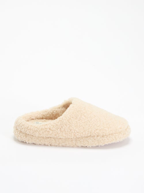 Chaussons mules moutonnés - Kiabi Chaussons mules moutonnés - Kiabi