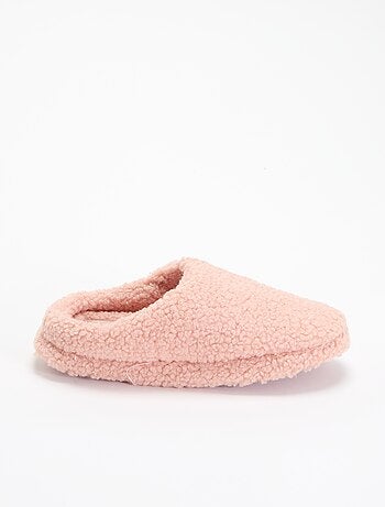 Chaussons mules moutonnés