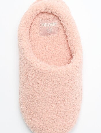 Chaussons mules moutonnés