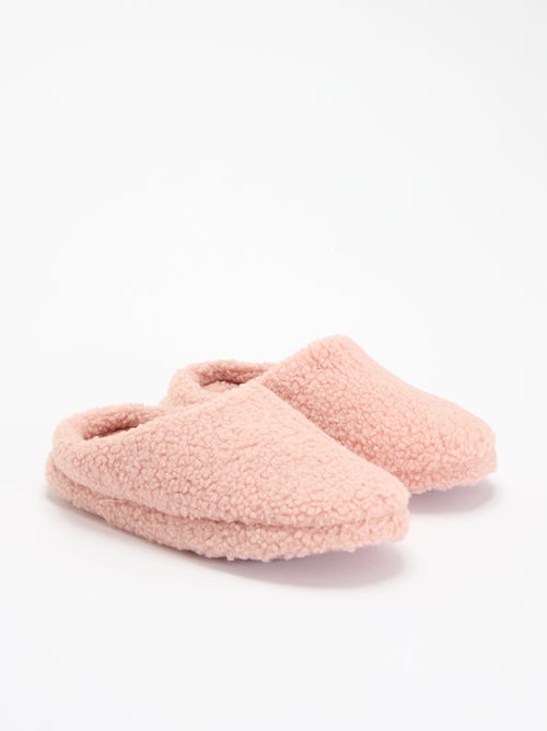 Chaussons mules moutonnés - Kiabi Chaussons mules moutonnés - Kiabi