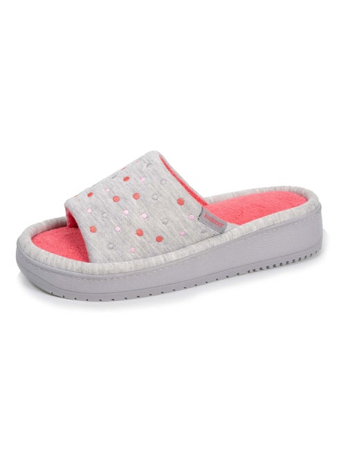 Chaussons Mules ouvertes à talon de 3,7 cm, confortables - Kiabi