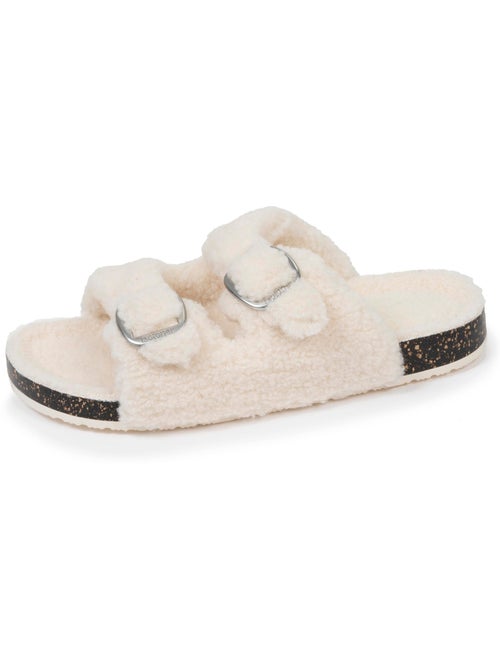 Chaussons mules ouvertes amorti talon, confort à la marche femme isotoner - Kiabi Chaussons mules ouvertes amorti talon, confort à la marche femme isotoner - Kiabi