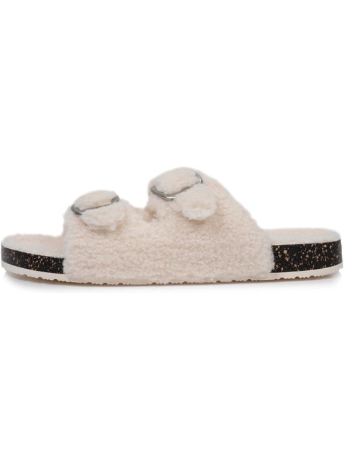 Chaussons mules ouvertes amorti talon, confort à la marche femme isotoner - Kiabi Chaussons mules ouvertes amorti talon, confort à la marche femme isotoner - Kiabi
