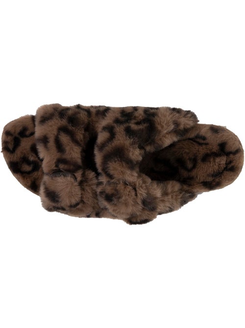 Chaussons mules ouvertes amorti talon, confort à la marche femme isotoner - Kiabi