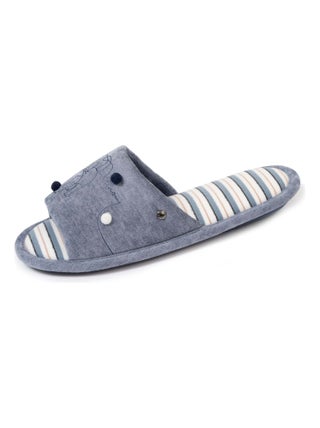Chaussons Mules ouvertes détails chat