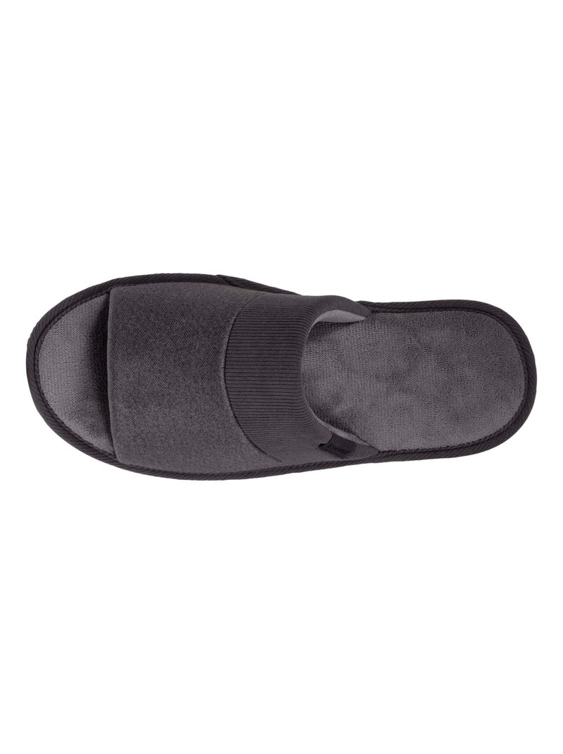 Chaussons mules ouvertes  homme Isotoner Gris - Kiabi