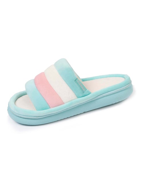 Chaussons Mules ouvertes semelle ultra moelleuse - Kiabi