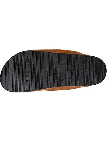 Chaussons mules ouvertes ultra confortables homme