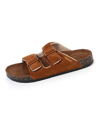 Chaussons mules ouvertes ultra confortables homme Isotoner