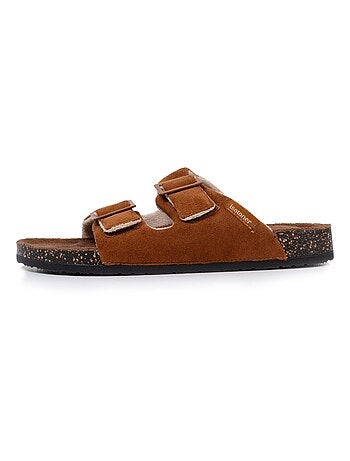 Chaussons mules ouvertes ultra confortables homme Isotoner