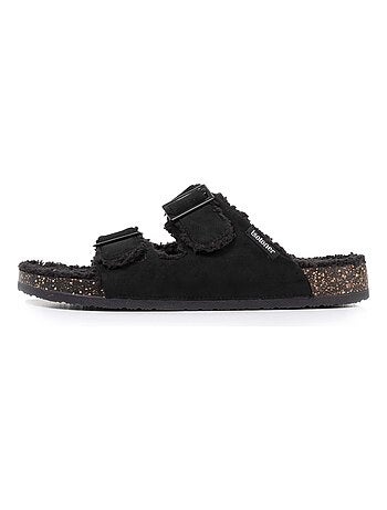 Chaussons mules ouvertes ultra confortables homme Isotoner