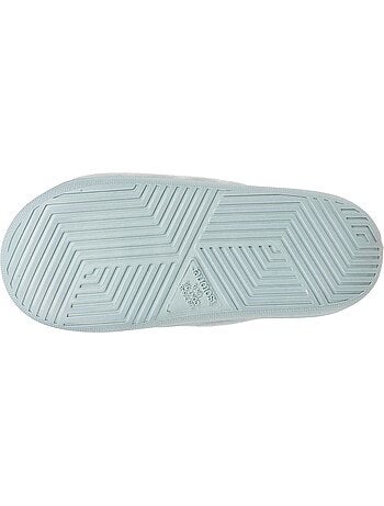 Chaussons mules ouvertes velours et maille métalisée semelle femme Isotoner