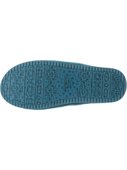 Chaussons mules ouvertes velours, plateforme 3,5 cm femme - Kiabi Chaussons mules ouvertes velours, plateforme 3,5 cm femme - Kiabi