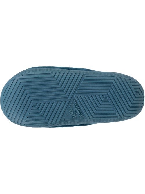 Chaussons mules ouvertes velours semelle bloup XTRA Confort femme Isotoner - Kiabi