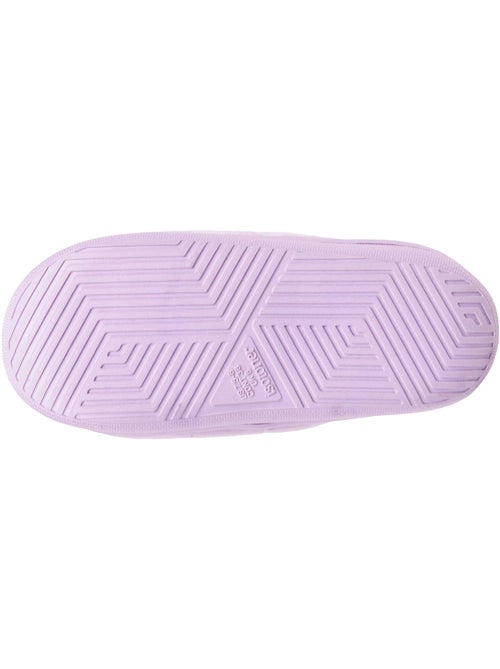 Chaussons mules ouvertes velours semelle bloup XTRA Confort femme Isotoner - Kiabi