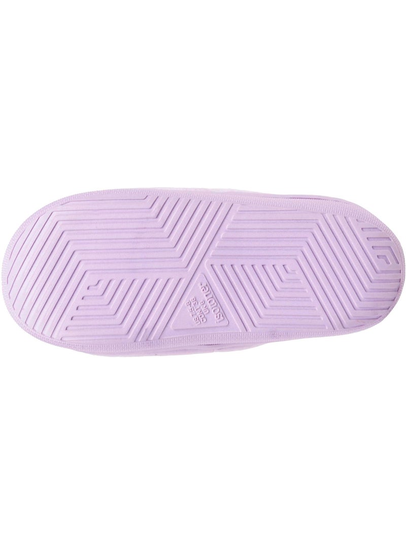 Chaussons mules ouvertes velours semelle bloup XTRA Confort femme Isotoner Multicolore - Kiabi