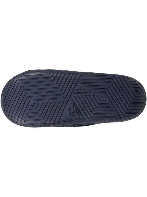 Chaussons mules ouvertes velours ultra doux, semelle bloup XTRA homme Isotoner - Kiabi