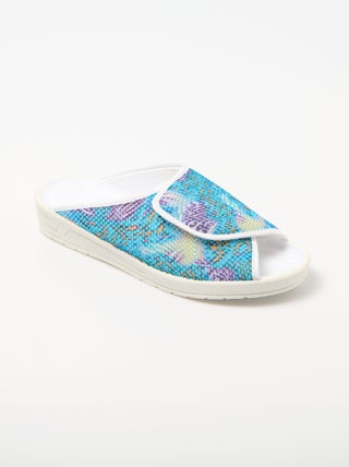Chaussons mules ouverture totale largeur confort