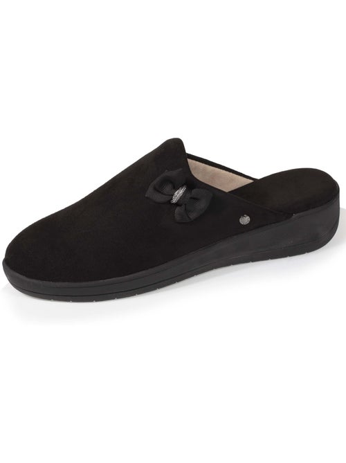 Chaussons mules petit talon de 4,5 cm femme isotoner - Kiabi Chaussons mules petit talon de 4,5 cm femme isotoner - Kiabi