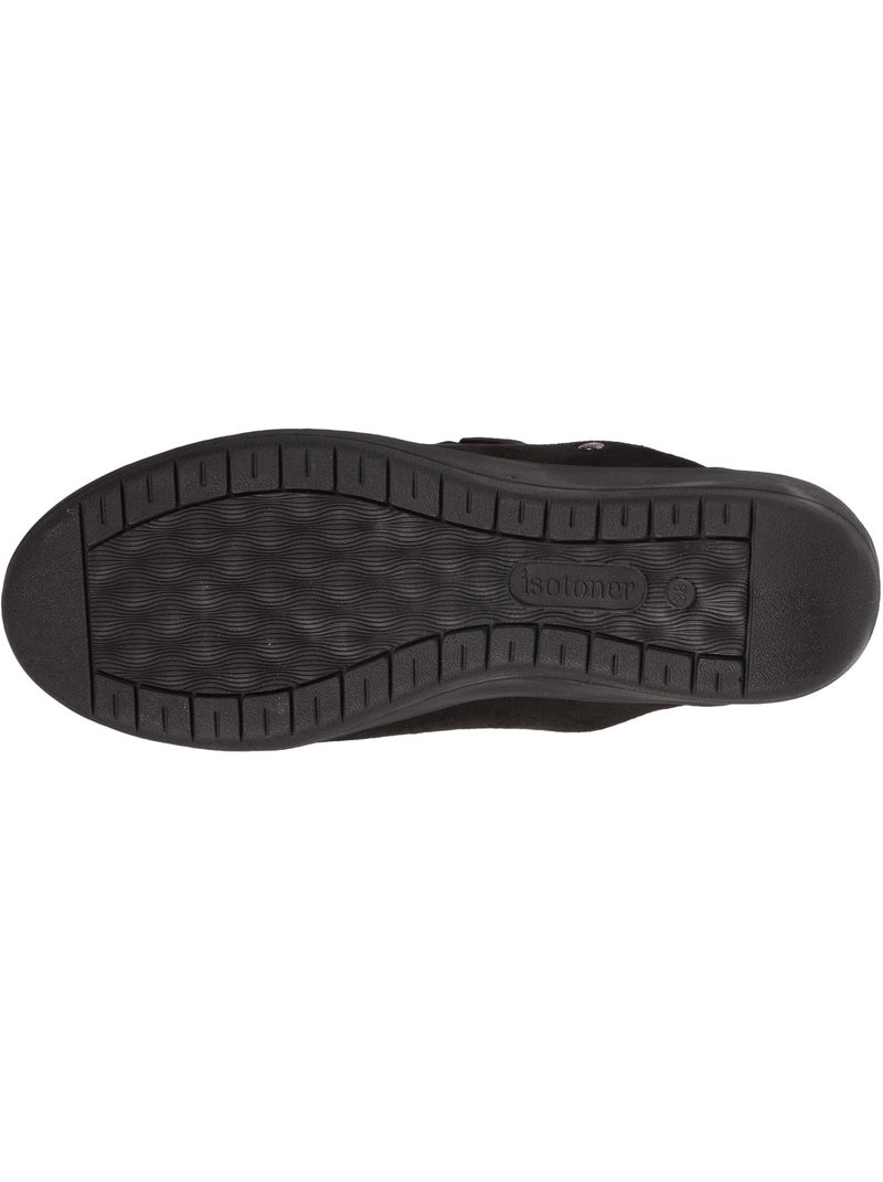 Chaussons mules petit talon de 4,5 cm femme isotoner Noir - Kiabi