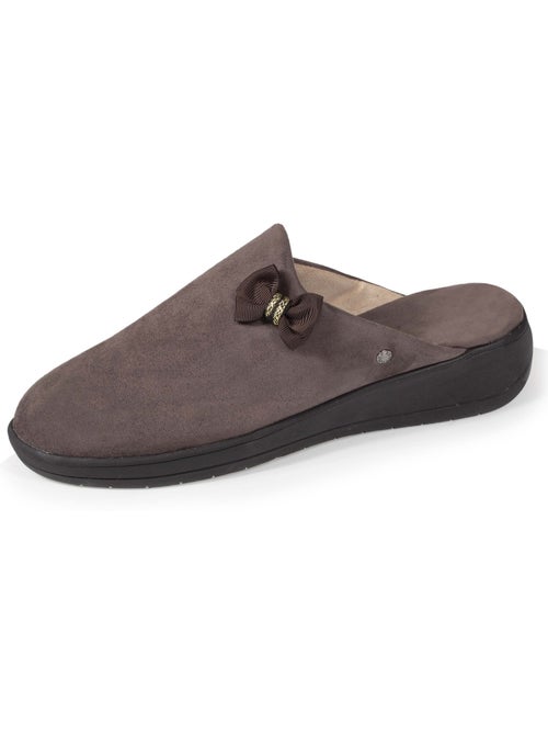 Chaussons mules petit talon de 4,5 cm femme isotoner - Kiabi