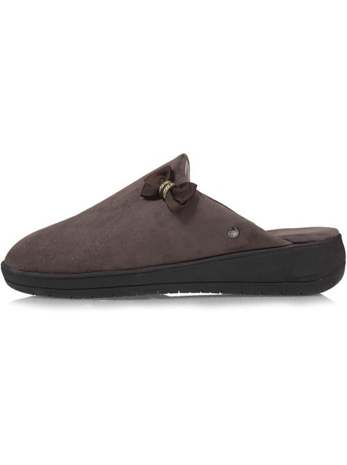 Chaussons mules petit talon de 4,5 cm femme isotoner - Kiabi