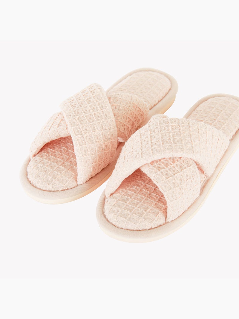Chaussons mules Pimprenelle - RougeGorge Lingerie Rose - Kiabi