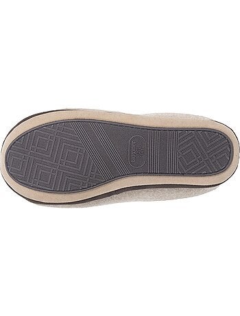 Chaussons mules polaire, chauds, semelle confort homme