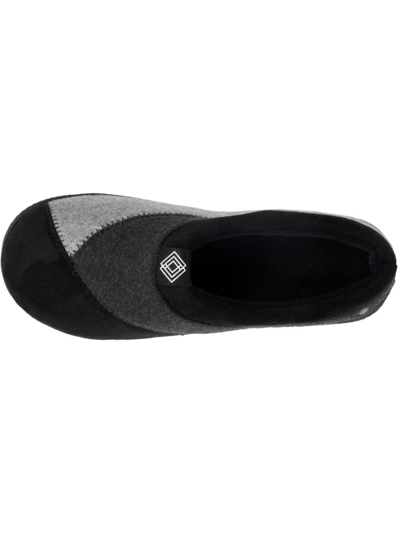 Chaussons mules polaire, chauds, semelle confort homme Gris Gris - Kiabi