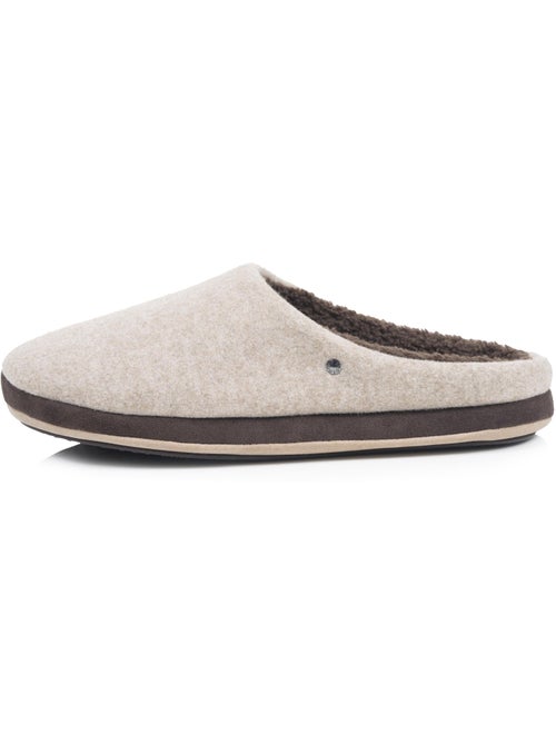 Chaussons mules polaire, chauds, semelle confort homme isotoner - Kiabi Chaussons mules polaire, chauds, semelle confort homme isotoner - Kiabi