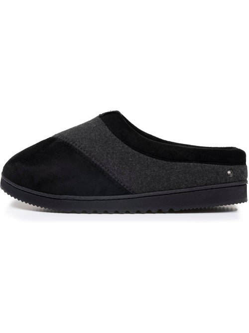 Chaussons mules polaire, chauds, semelle confort homme isotoner - Kiabi Chaussons mules polaire, chauds, semelle confort homme isotoner - Kiabi