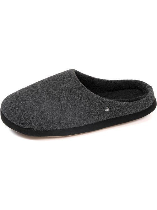 Chaussons mules polaire, chauds, semelle confort homme isotoner - Kiabi Chaussons mules polaire, chauds, semelle confort homme isotoner - Kiabi