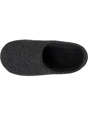 Chaussons mules polaire, chauds, semelle confort homme