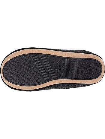 Chaussons mules polaire, chauds, semelle confort homme