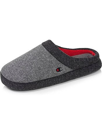 Chaussons mules polaire chinée doux pantoufle confort homme Champion