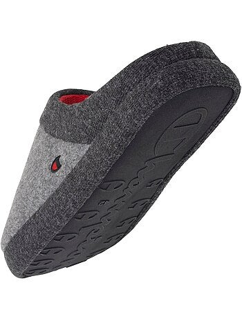 Chaussons mules polaire chinée doux pantoufle confort homme Champion