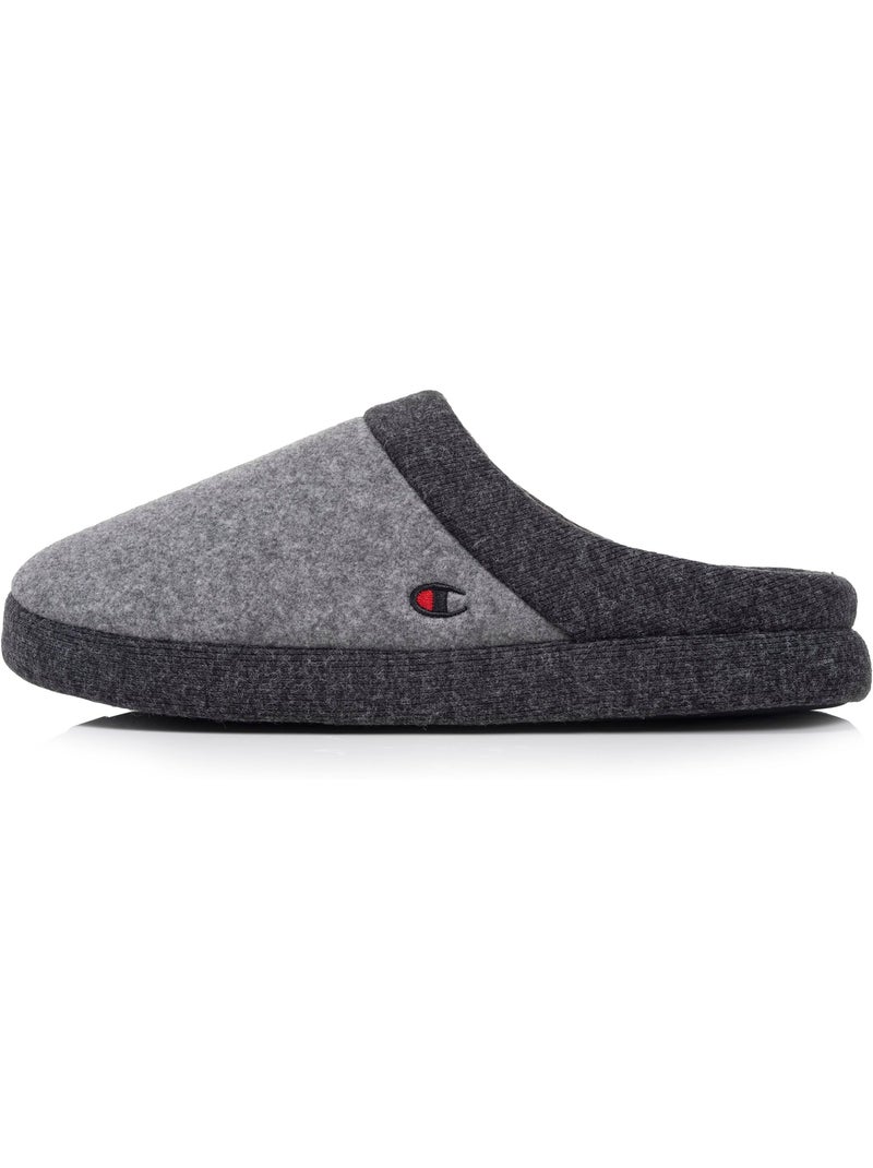 Chaussons mules polaire chinée doux pantoufle confort homme Champion Gris chiné - Kiabi
