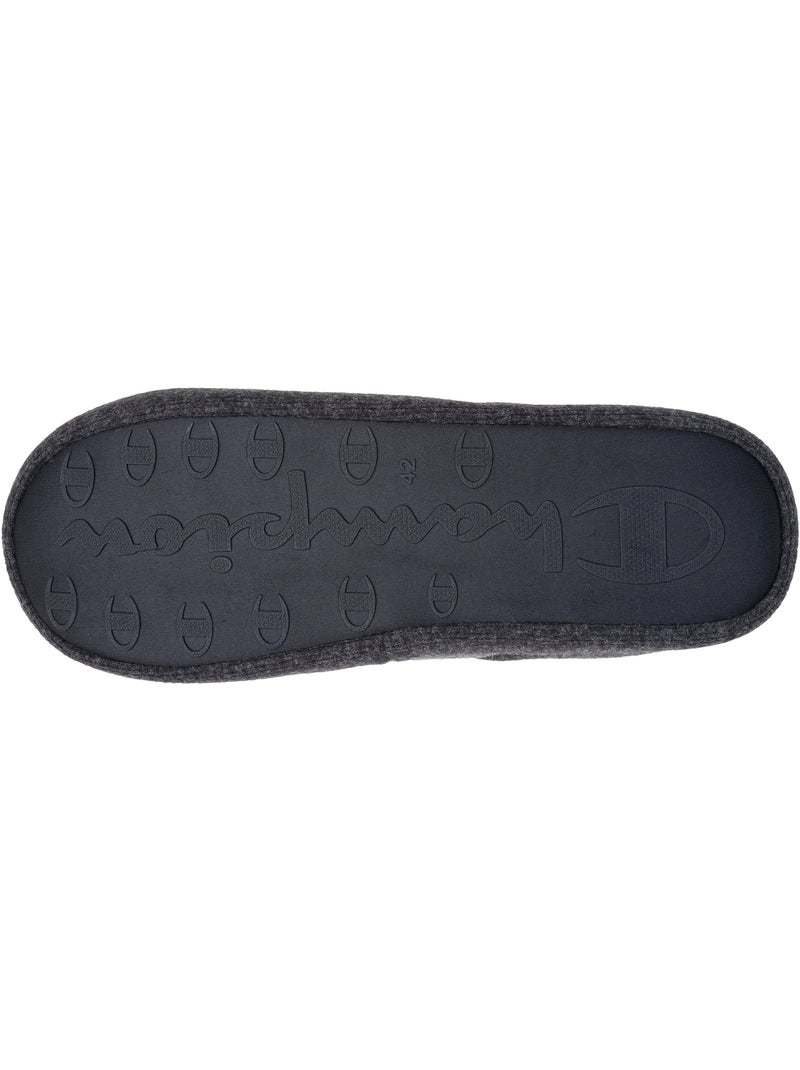 Chaussons mules polaire chinée doux pantoufle confort homme Champion Gris chiné - Kiabi