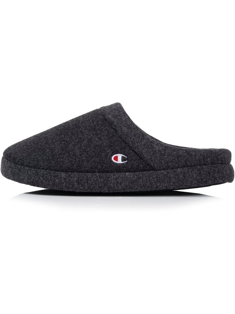 Chaussons mules polaire chinée doux pantoufle confort homme Champion Noir - Kiabi