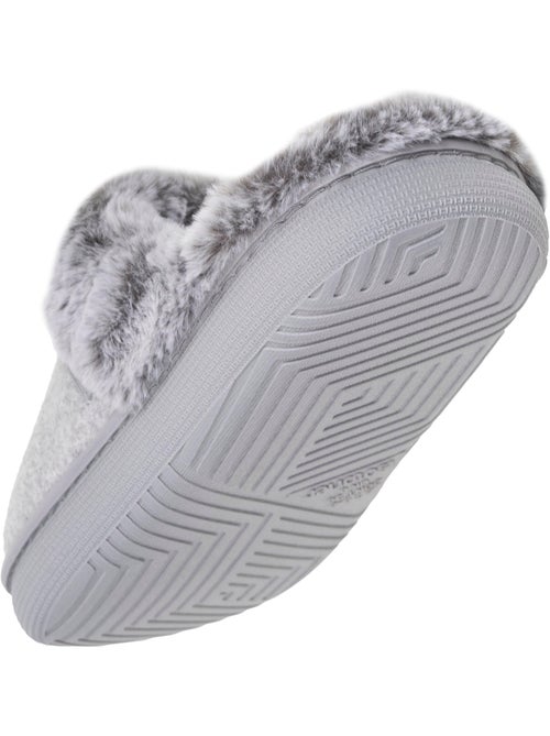 Chaussons mules polaire semelle bloup extra Confort femme Isotoner - Kiabi Chaussons mules polaire semelle bloup extra Confort femme Isotoner - Kiabi