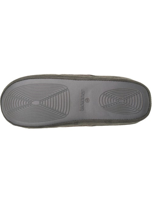 Chaussons mules polaire, semelle gomme ultra souple homme isotoner - Kiabi