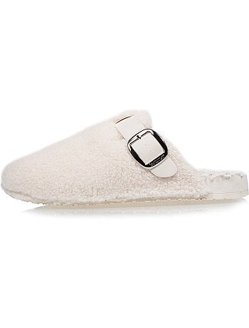 Chaussons mules sabot confort interieur imitation femme isotoner