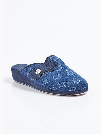 Chaussons mules scratchés largeur confort - Afibel