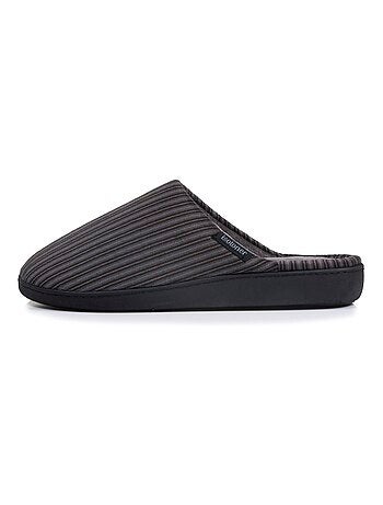 Chaussons mules semelle à mémoire de forme homme Isotoner