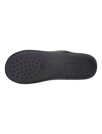Chaussons mules semelle à mémoire de forme homme Isotoner