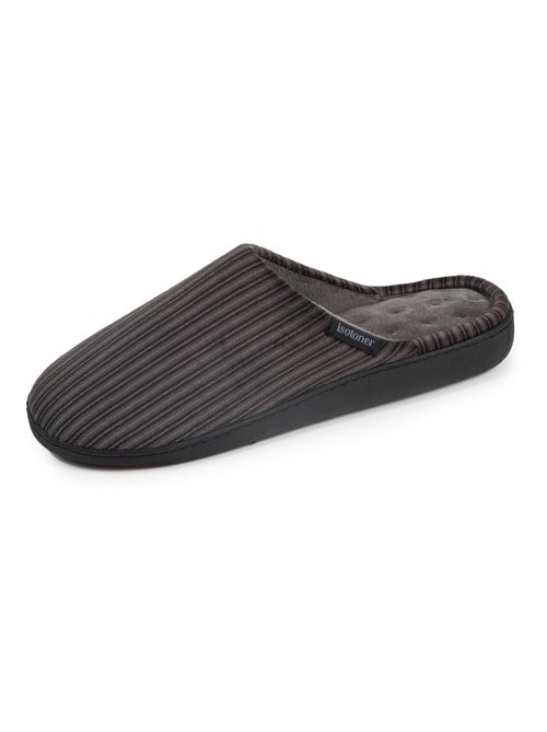 Chaussons mules semelle à mémoire de forme homme Isotoner - Kiabi