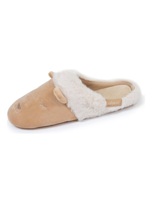 Chaussons mules semelle antidérapante femme Isotoner - Kiabi