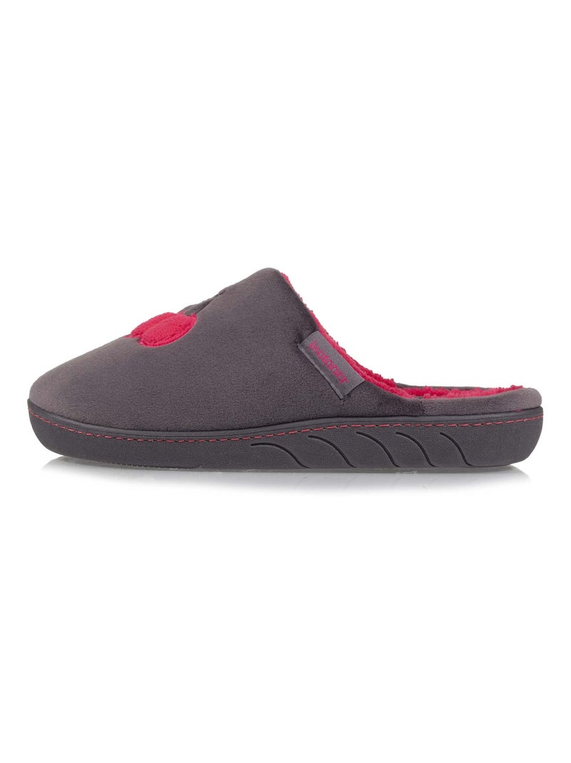 Chaussons mules Semelle antidérapante fille Isotoner Gris foncé - Kiabi