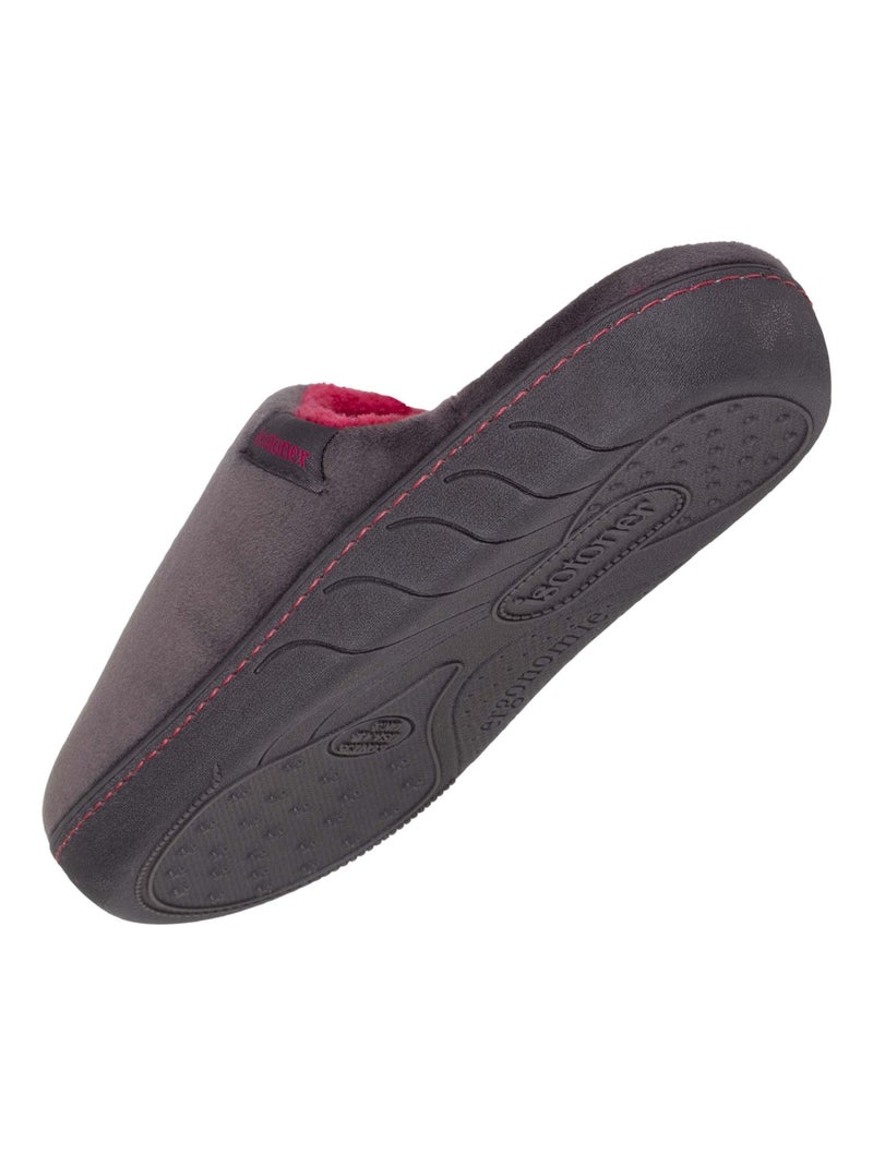 Chaussons mules Semelle antidérapante fille Isotoner Gris foncé - Kiabi